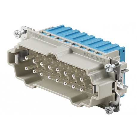 CONECTOR INDUSTRIAL WEIDMÜLLER HDC HE16MQT MACHO