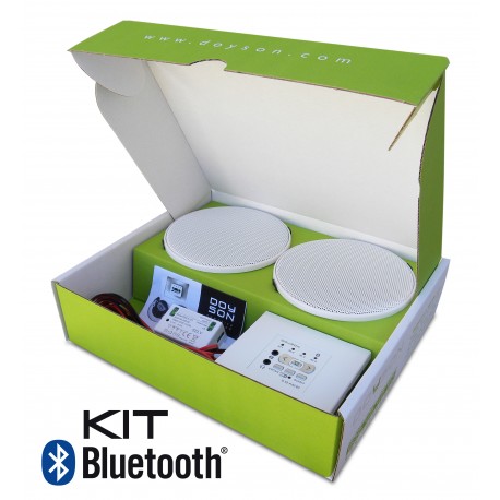 Kit de so amb comandament bluetooth i FM + 2 altaveus 3″ DOYSON