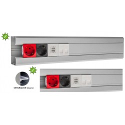 Canal perimetral aluminio NSE