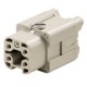 Conector Clavija hembra Weidmüller 1498480000 4P+T